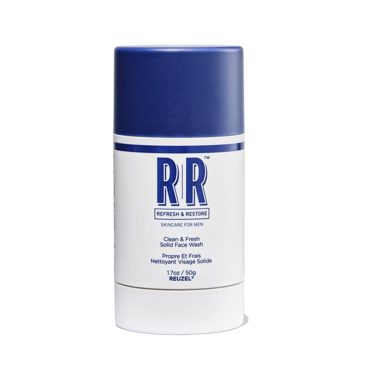 Reuzel Europe Clean & Fresh Solid Face Wash Stick with natural ingredients and refreshing scent, ideal for daily skincare.