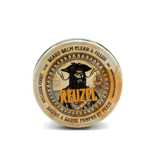 Reuzel Germany Clean & Fresh Beard Care Gift Set with beard balm and beard foam, featuring grooming products for a well-maintained beard.